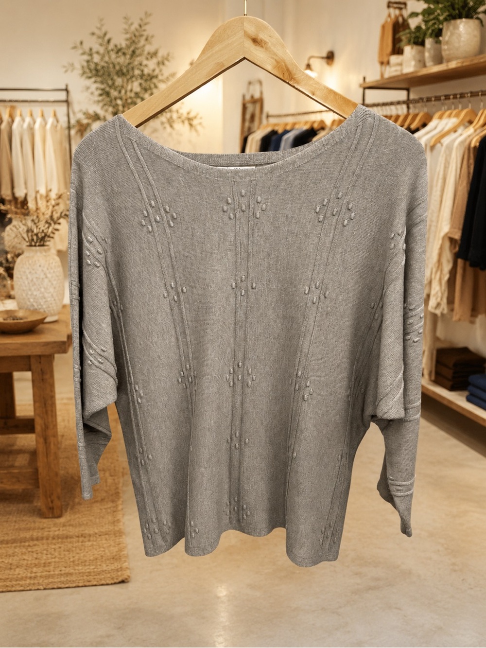 #58: Villa Milano Gray Sweater